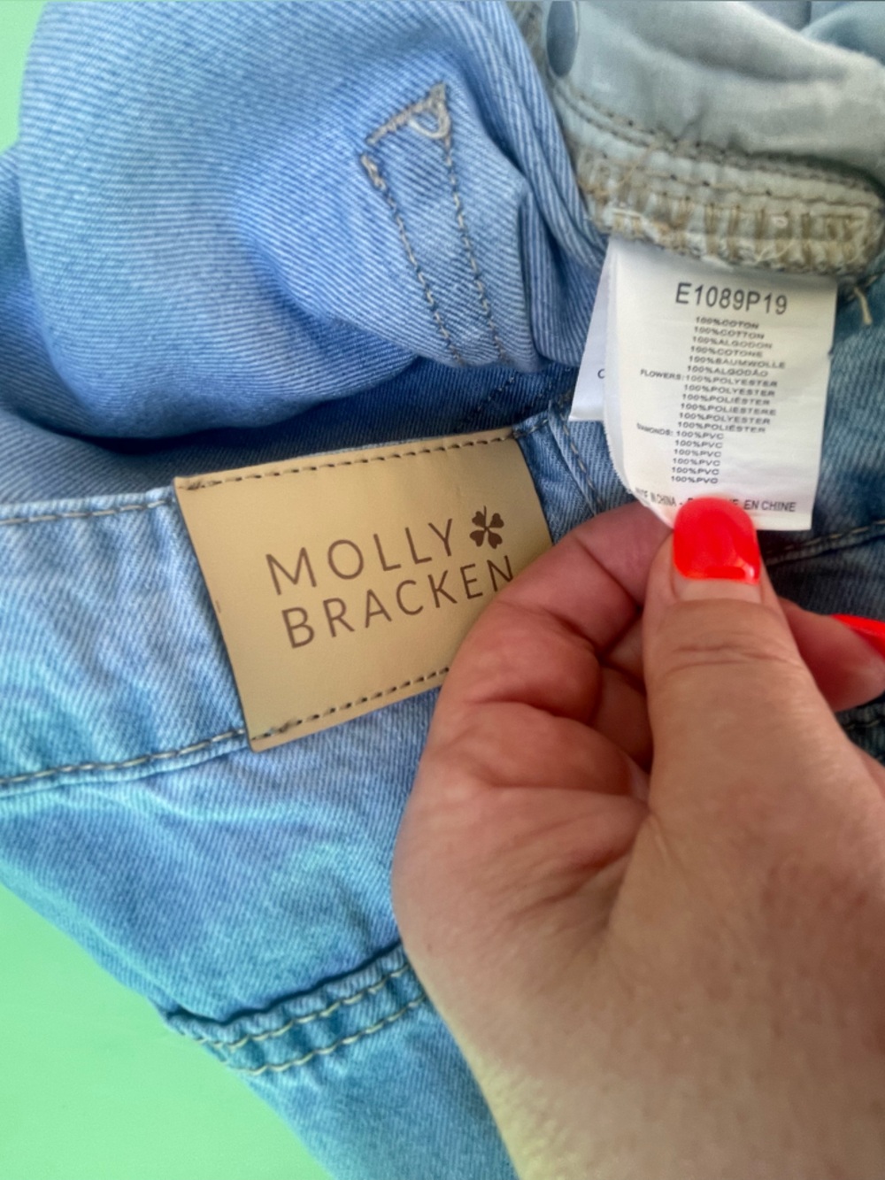 High Waisted Molly Bracken Light Blue Wide Leg Jeans Relaxed Fryed Hem Cropped M - Picture 6 of 16